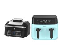Emtronics Air Fryer 6.3 & 9 Litre Aqua Kitchen Set