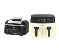 Emtronics Air Fryer 6.3 & 9 Litre Cream Kitchen Set