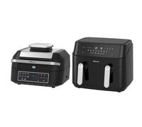 Emtronics Air Fryer 6.3 & 9 Litre Kitchen Set - Black