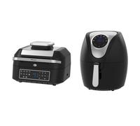 Emtronics Air Fryer Combi Kitchen Set 4.5L & 6.3L Health Grill - Black