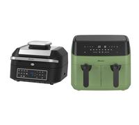Emtronics Air Fryer 6.3 & Sage Green 9 Litre Kitchen Set