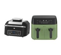 Emtronics Air Fryer 6.3 & Sage Green 9 Litre Kitchen Set
