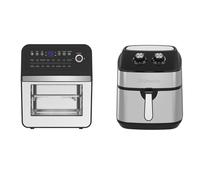Emtronics Air Fryer Kitchen Set in Silver 9L Analogue & 12L Combi Oven
