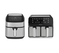 Emtronics Air Fryer Set in Silver 9L & 8L Kitchen Set