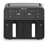 Emtronics 8 Litre Double Basket Air Fryer - Black
