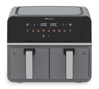 EMtronics Dual Air Fryer 8 Litre - Grey