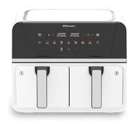 EMtronics Dual Air Fryer 9 Litre - White, White