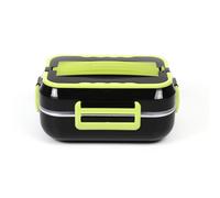Emtronics Electric Lunch Box 1.5L Heating Lunch Box With Spoon / Fork - Green