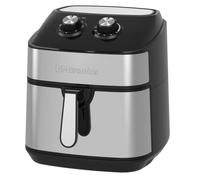 EMtronics EMAFS9S XL Extra Large Family Size Air Fryer 9 Litre for Oil Free & Low Fat Healthy Cooking, 60-Minute Timer - Stainless Steel