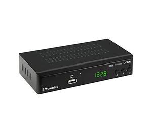 EMtronics EMFBR128HD Freeview Set Top Box 128GB Recorder 1080P with HDMI and Scart, Digibox Digital TV Receiver for Recording with PVR, 150+ Channels