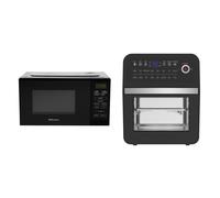 Emtronics Kitchen Set in Black 12L Air Fryer and 20L Microwave Grill