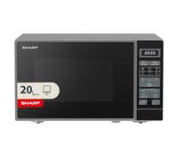 EMtronics Sharp 20L 800W Silver Digital Microwave With Programmes, Eco & 11 Power Levels