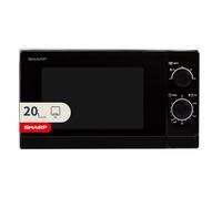 EMtronics Sharp 20L Black 800W Manual Microwave With Defrost & 5 Power Levels