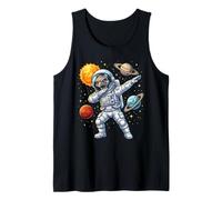 Emu Astronaut Dabbing Funny Space Animal for Kids Tank Top