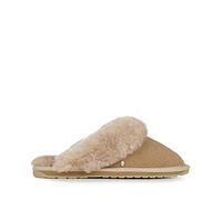 EMU Australia Jolie Camel Womens slipper mules W10015-21 in a Plain Suede Leather in Size 7