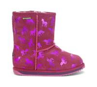 Emu Australia Little Kids Rainbow Unicorn Brumby Deep Pink Booties K12373.DEP...