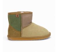 Emu Australia Little Kids Wallaby Mini Patchwork Chestnut Booties K13105.CHES...