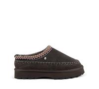 EMU Australia - Sharky Adventure Scuff Womens Cow Suede Slipper, Dark Olive, UK 4