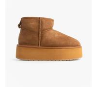 EMU Australia STINGER MICRO FLATFORM Womens Sheepskin Boot Chestnut - UK 5