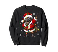 Emu Bird Christmas Lights Fun Dab Dance Santa Xmas Sweatshirt