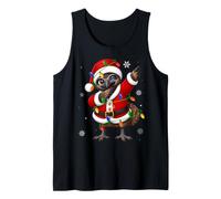 Emu Bird Christmas Lights Fun Dab Dance Santa Xmas Tank Top