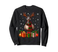 Emu Bird Christmas Reindeer Horn Scarf Festive Xmas Sweatshirt