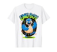 Emu Boy Mens Funny Cartoon Aussie Outback Bird Australia T-Shirt