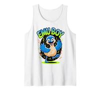 Emu Boy Mens Funny Cartoon Aussie Outback Bird Australia Tank Top