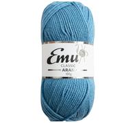 Emu Classic Aran Acrylic Yarn 100g Ball 210m, Airforce - 136