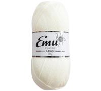 Emu Classic Aran Acrylic Yarn 100g Ball 210m, Cream - 102
