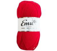 Emu Classic Aran Acrylic Yarn 100g Ball 210m, Ruby - 120