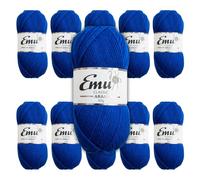 Emu Classic Aran Acrylic Yarn 100g Balls 210m, Pack of 10, Admiral - 137