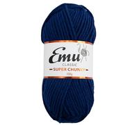 Emu Classic Super Chunky Acrylic Yarn 100g Ball 107m, Navy - 134