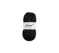 Emu Classic Tweed Chunky Acrylic Blend Yarn 100g Ball 150m, Black - 002