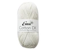 Emu Cotton DK Premium Yarn 100g Ball 208m, Cream - 002