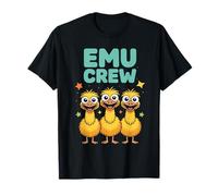 Emu Crew Funny Cartoon Aussie Outback Bird Birthday Party T-Shirt