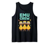 Emu Crew Funny Cartoon Aussie Outback Bird Birthday Party Tank Top