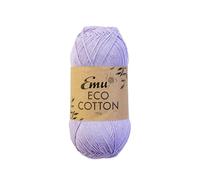 Emu Eco Cotton DK Recycled Yarn 100g Ball 300m, Lilac - 005