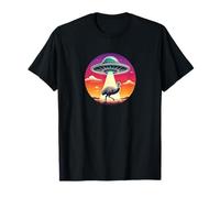 Emu Ostrich Abducted Alien Spacecraft Outer Space Abduction T-Shirt