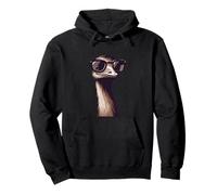 Emu Ostrich With Sunglasses Farm Farmer Farming Eggs Funny Pullover Hoodie