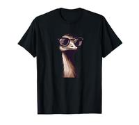 Emu Ostrich With Sunglasses Farm Farmer Farming Eggs Funny T-Shirt