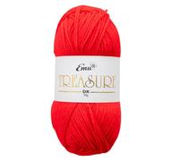 Emu Treasure DK Super Soft Nylon Blend Yarn 50g Ball 163m, Bright Red - 513