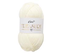 Emu Treasure DK Super Soft Nylon Blend Yarn 50g Ball 163m, Cream - 501