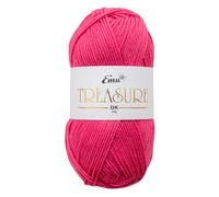 Emu Treasure DK Super Soft Nylon Blend Yarn 50g Ball 163m, Hot Pink - 510