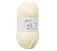 Emu Treasure DK Super Soft Nylon Blend Yarn 50g Ball 163m, Soft Lemon - 502