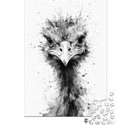 Emu Wall Art Print Jigsaw Puzzles Puzzle for Adults Kids. 1000 Pieces Great Gifts Challenge Toy Educational Games Home Decoration for Educational Games Gifts 38x26cm/1000pcs