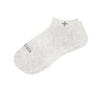 emuaid Ionic Silver Socks - Silver Fiber Blend, Moisture-Wicking & Odor Control, One Pair - Gray