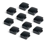 Emuca 5070917 Door Switch for Furniture 2 Positions On-Off, Black, Set of 10 Pieces