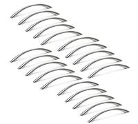 Emuca 9160951 Furniture Handle, Satin Nickel, 128 mm, Set of 20 Pieces