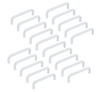 Emuca 9163364 Furniture Handle, Ø8Mm Diametre, cc 96mm, Steel, Matt Chromed, Set of 20